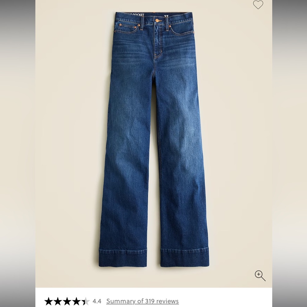J. Crew High Waist Wide Leg Trousers